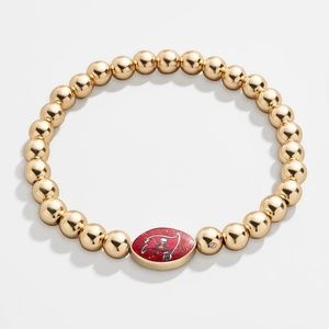 Gold BaubleBar Tampa Bay Buccaneers NFL bracelet